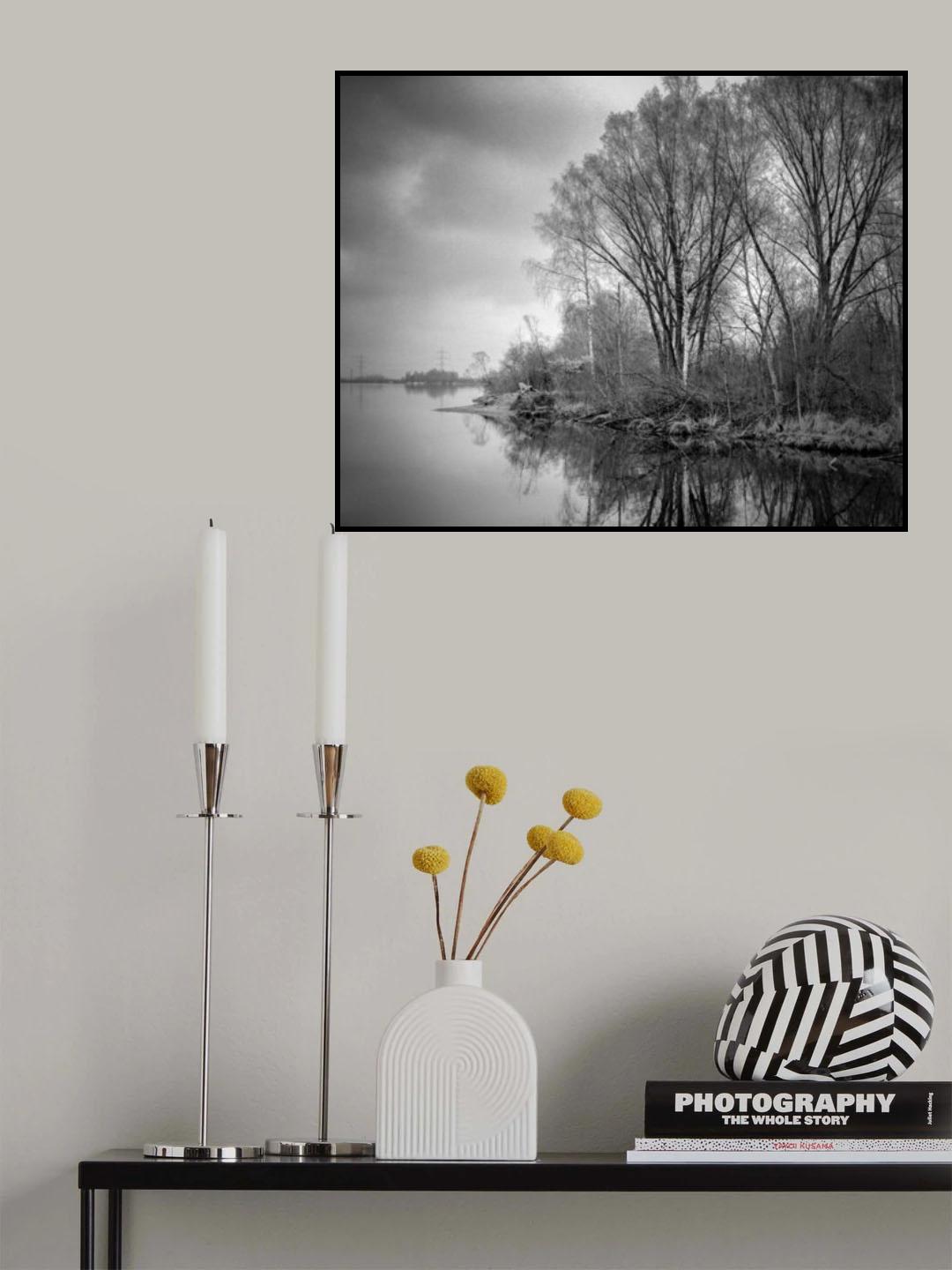 Evening at the Lake Poster och Canvastavla
