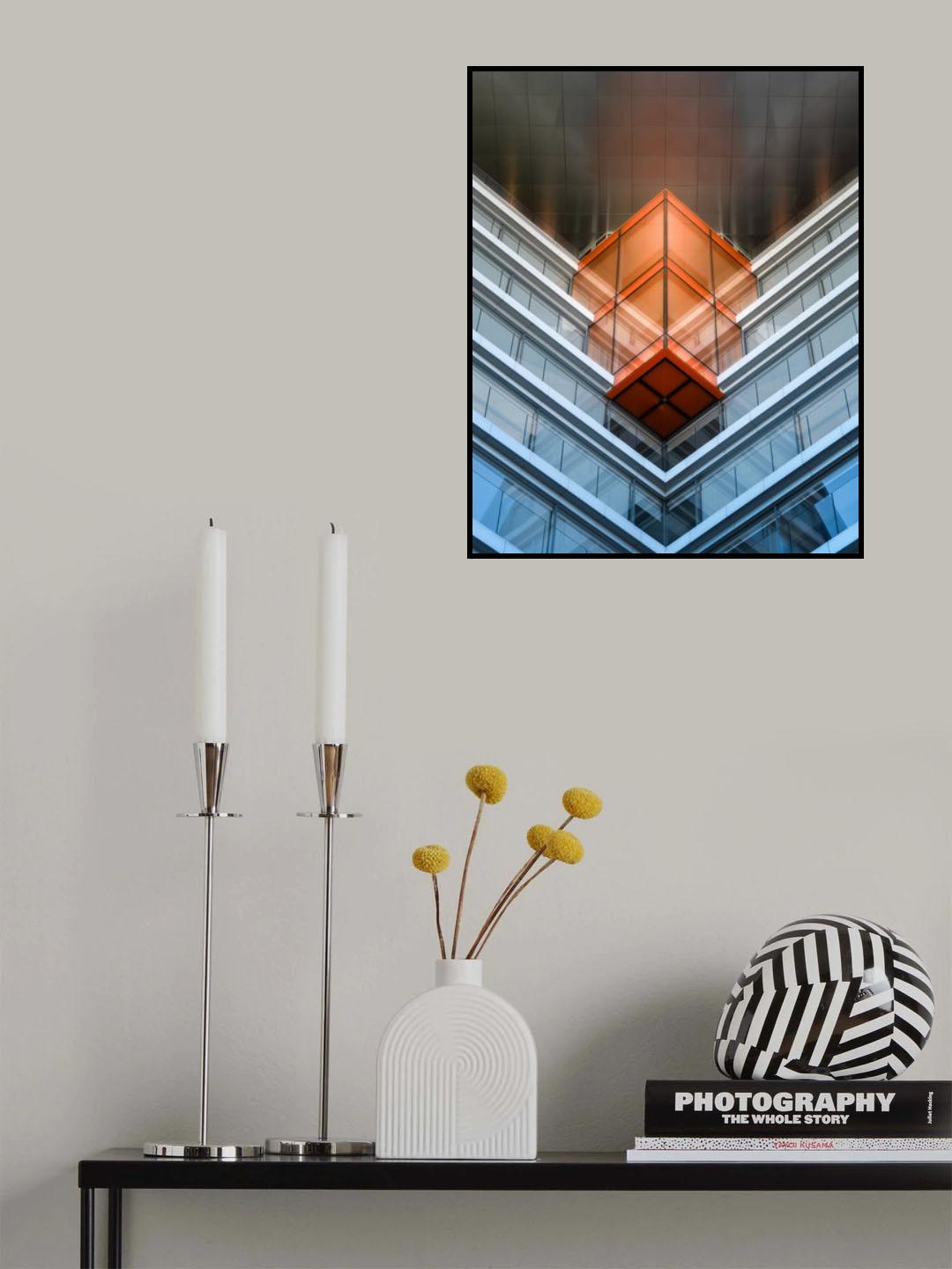 The orange cube Poster och Canvastavla