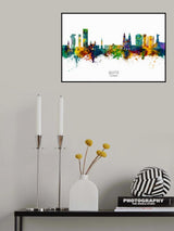Quito Ecuador Skyline Poster och Canvastavla