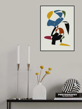 Multicolor Abstract Warp Poster och Canvastavla