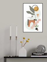 Tropical Villa Color and Shapes 11 Poster och Canvastavla