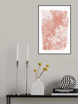 Pink Tree Foliage Silhouette Poster och Canvastavla