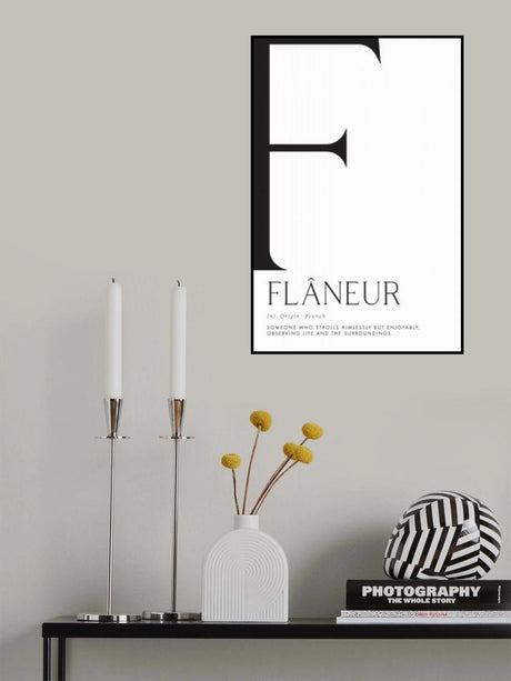 Flâneur definition Poster och Canvastavla