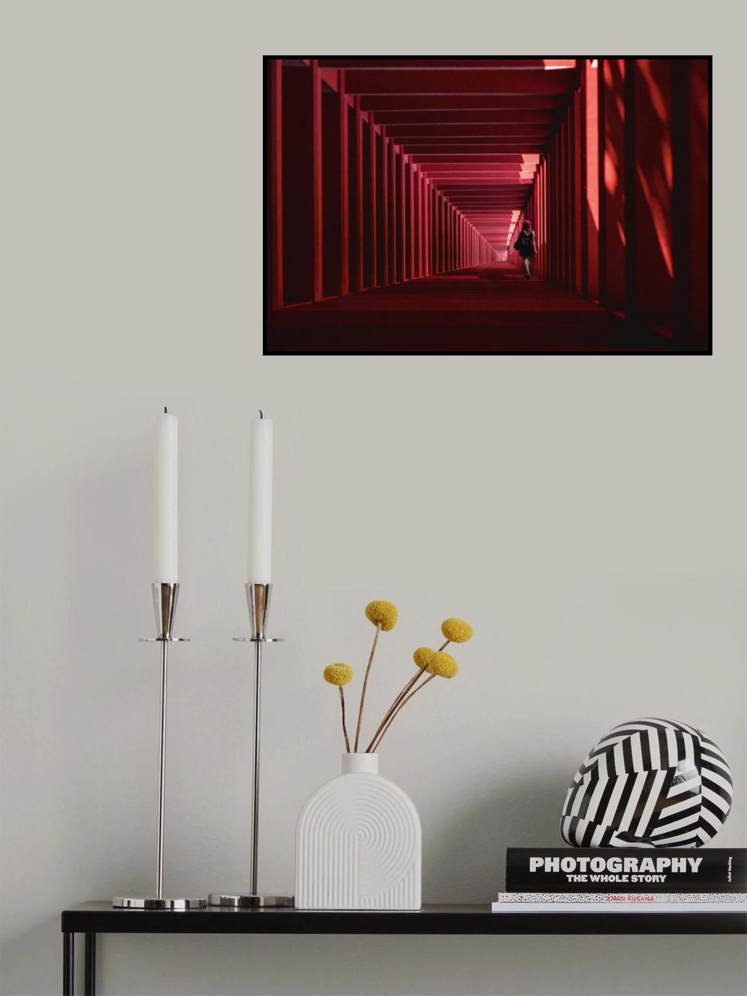 Woman in red Poster och Canvastavla
