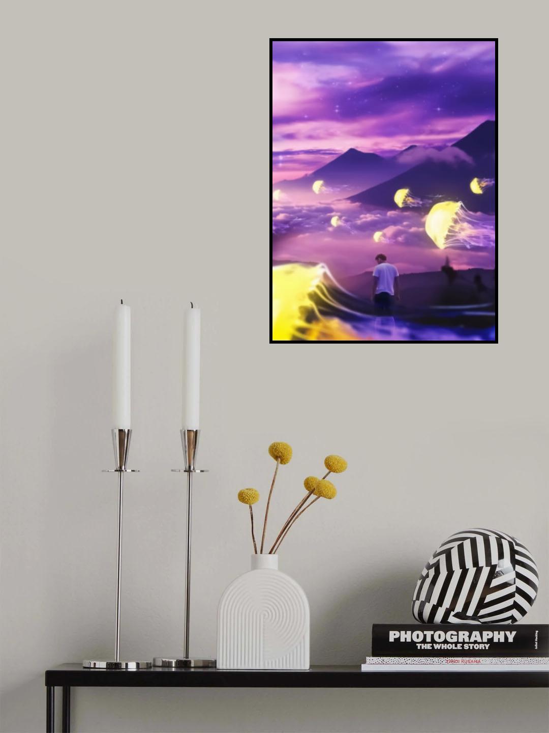Jellyfish Mountain Poster och Canvastavla