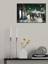 Evening walk through the alleys of Parma Poster och Canvastavla
