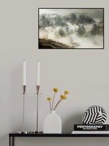 Silver White Winter that Melts into Spring Poster och Canvastavla