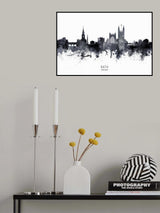 Bath England Skyline Cityscape Poster och Canvastavla