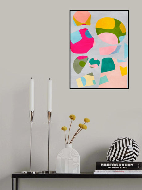Minimal cutout colorful Poster och Canvastavla