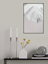 Monstera White 06 Poster och Canvastavla