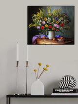 Still life with a bouquet of meadow flowers Poster och Canvastavla