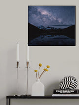 MilkyWay Under Moon light at Patagonia Poster och Canvastavla