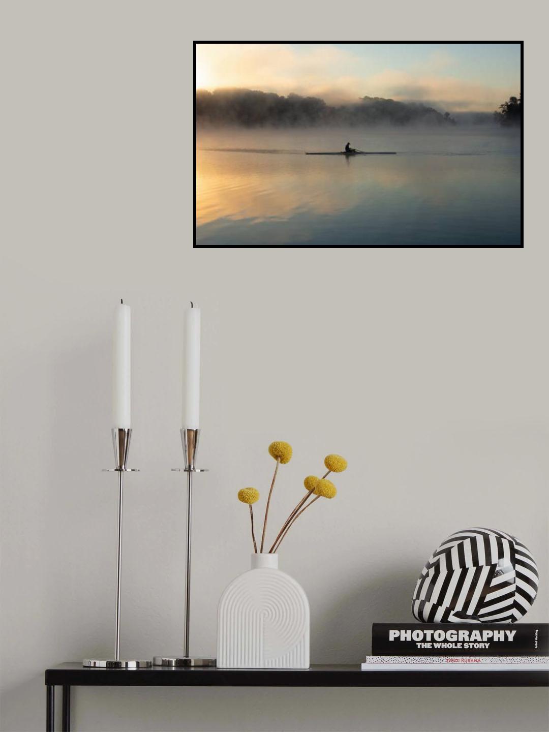 Rolling in foggy morning Poster och Canvastavla