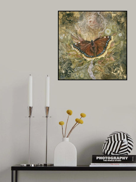 Mourning Cloak Butterfly Poster och Canvastavla