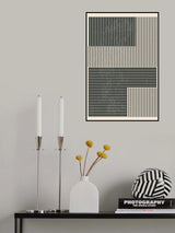 Black and White Geometric Shapes #4 Poster och Canvastavla