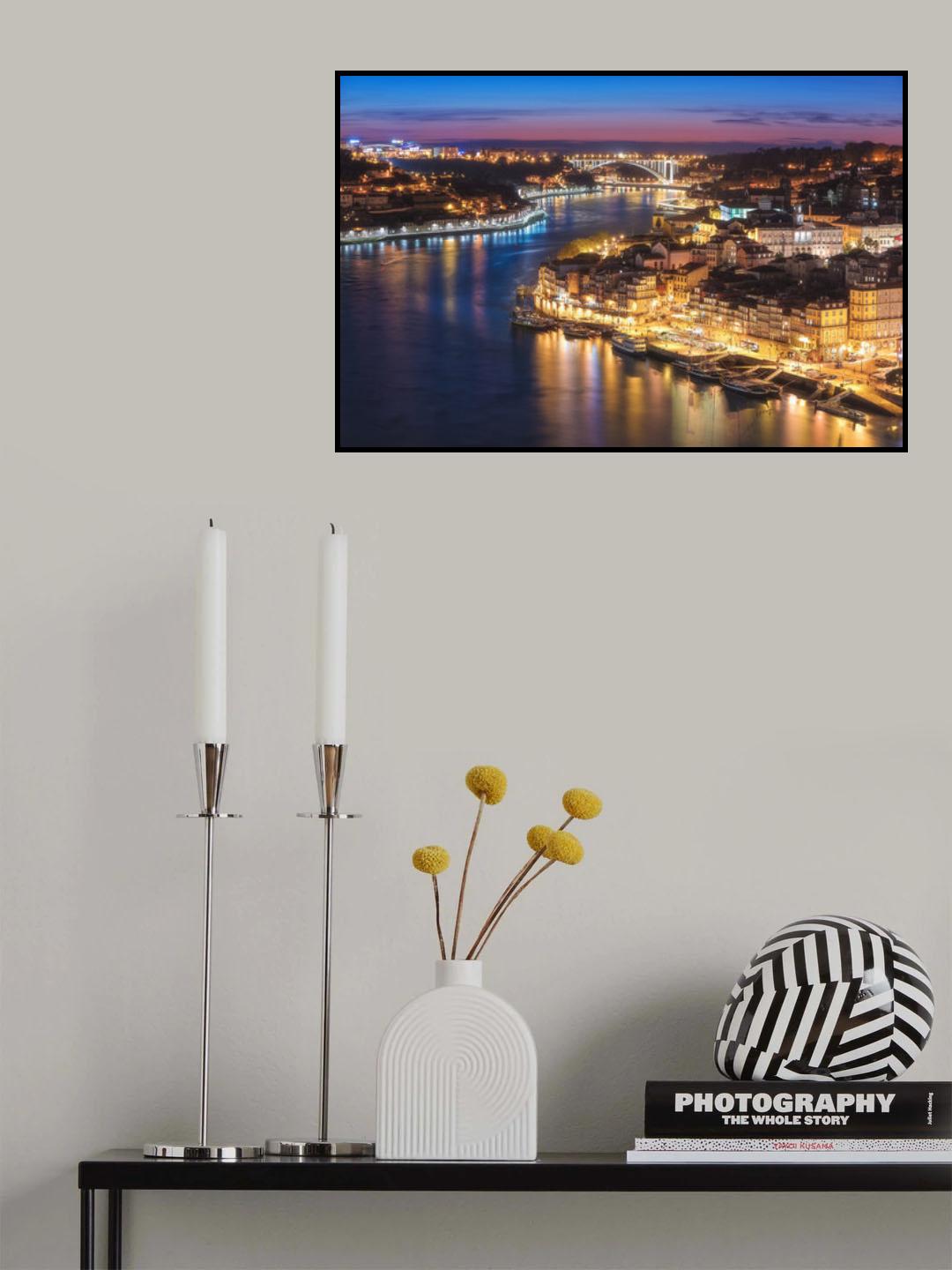 Portugal - Porto Skyline Poster och Canvastavla