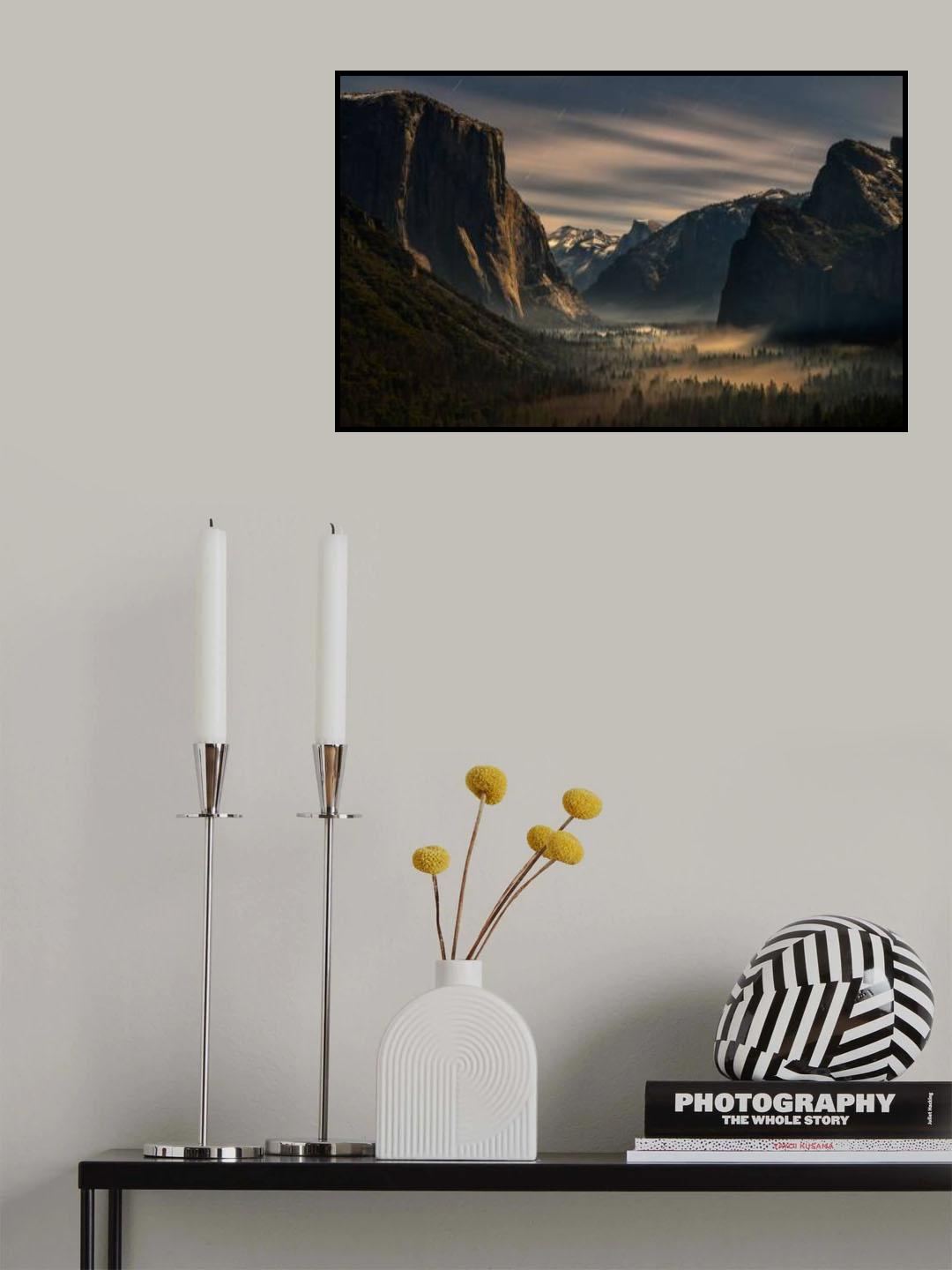 Tunnel View at Night Poster och Canvastavla