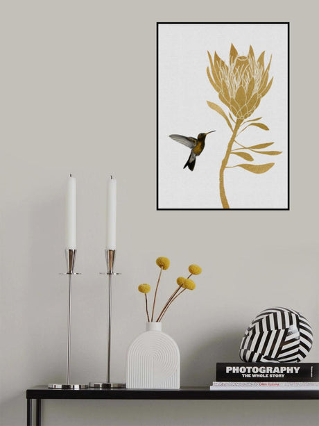Hummingbird & Flower I Poster och Canvastavla