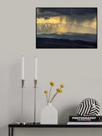 RAIN IN THE MOUNTAINS Poster och Canvastavla