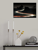 Country road at night Poster och Canvastavla