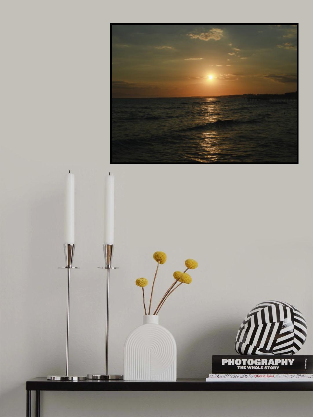 amazing sea view at sunset Poster och Canvastavla