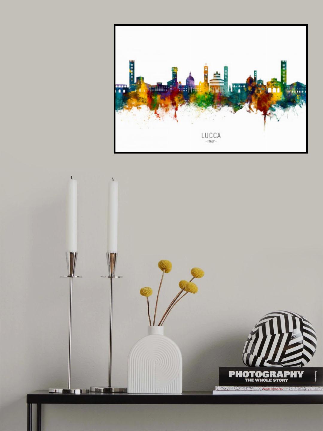 Lucca Italy Skyline Poster och Canvastavla