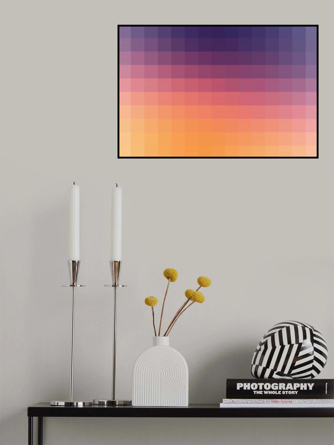 Lumen, Purple and Orange Glow Poster och Canvastavla
