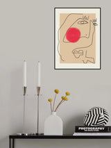 Line Art Santa Poster och Canvastavla