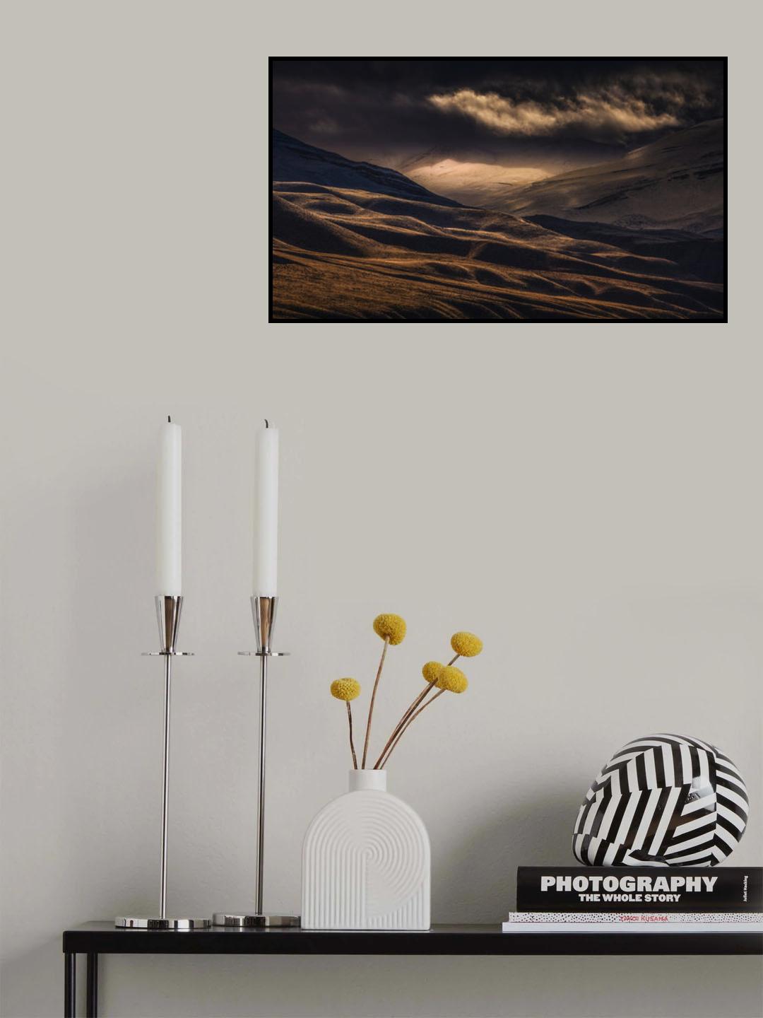 First snow for the wavy mountains Poster och Canvastavla