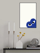 Blue heart Poster och Canvastavla