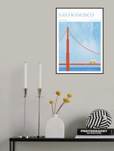 San Francisco, Golden Gate Bridge Poster och Canvastavla