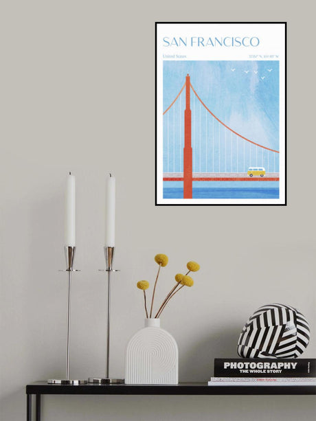 San Francisco, Golden Gate Bridge Poster och Canvastavla