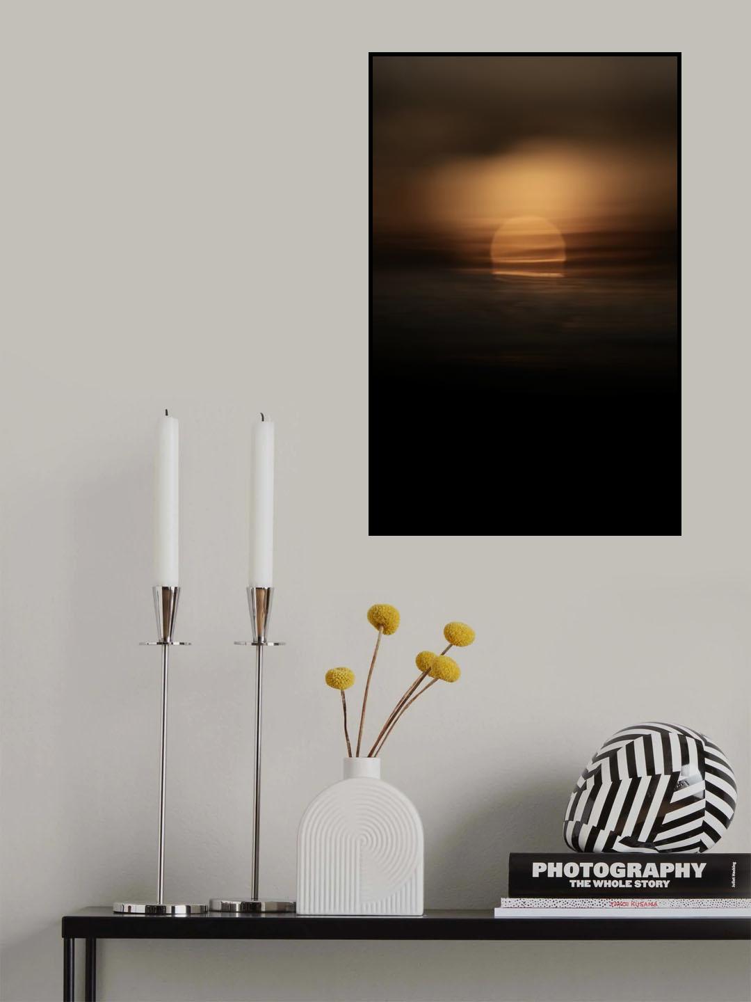 Lagoon sunset Poster och Canvastavla