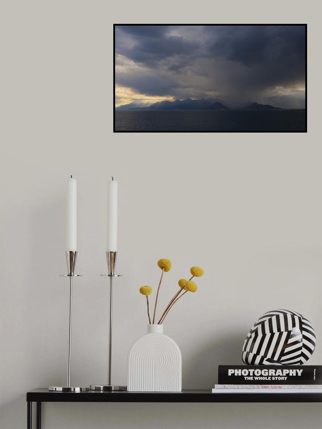 stormy weather and seascape Poster och Canvastavla