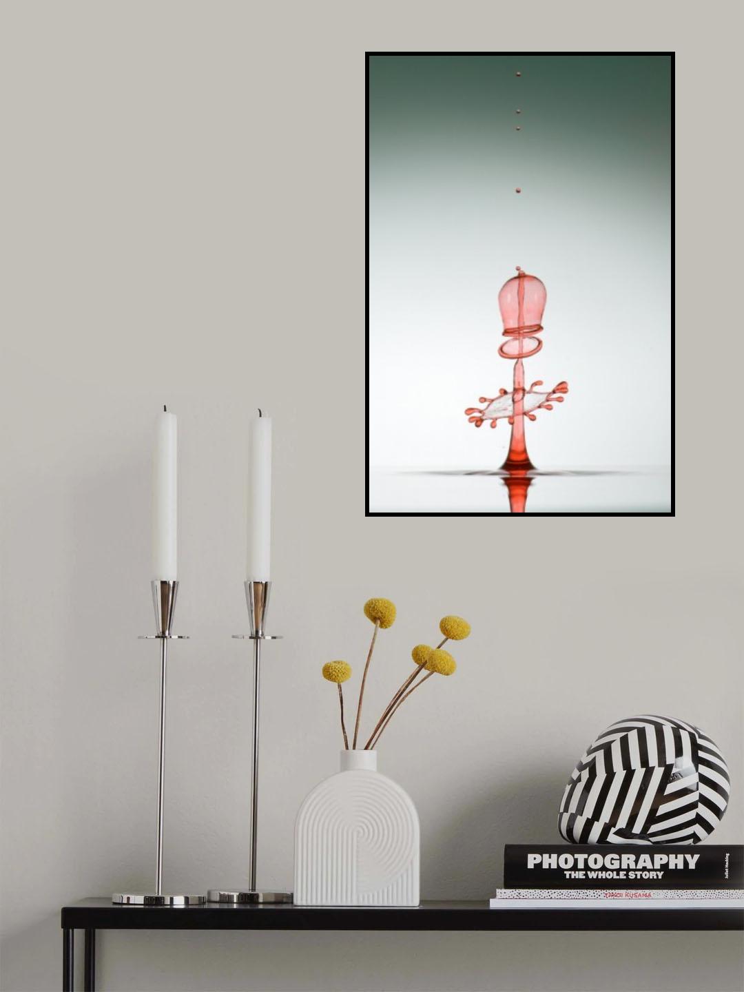 Evolution of waterdrops - 9 Poster och Canvastavla