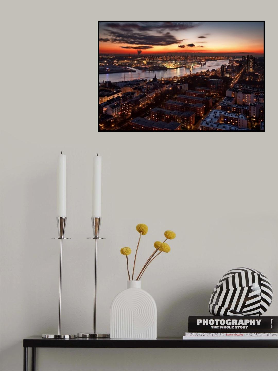Wintersunset Poster och Canvastavla