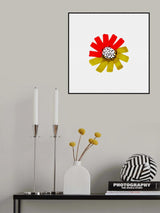 Nut Orange Fancy Floral Poster och Canvastavla