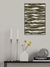 Geen Watercolor Waves Poster och Canvastavla