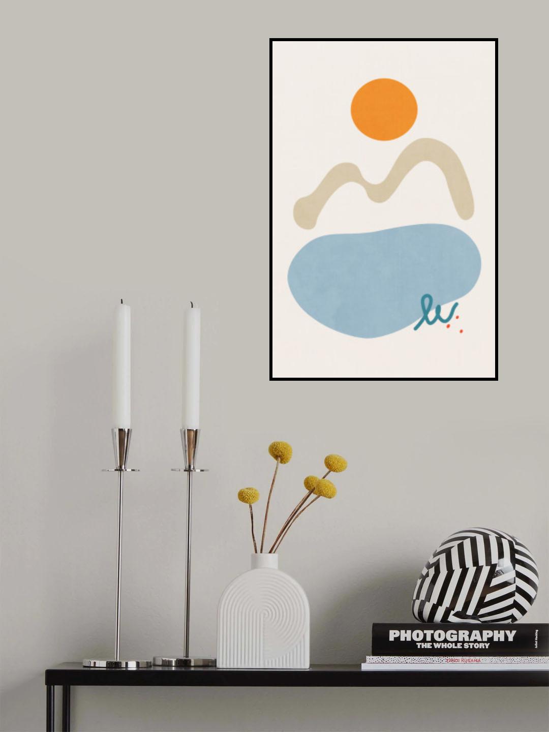 Landscape Shapes 08 Poster och Canvastavla