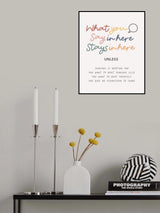 Say Here Stays Here Poster och Canvastavla