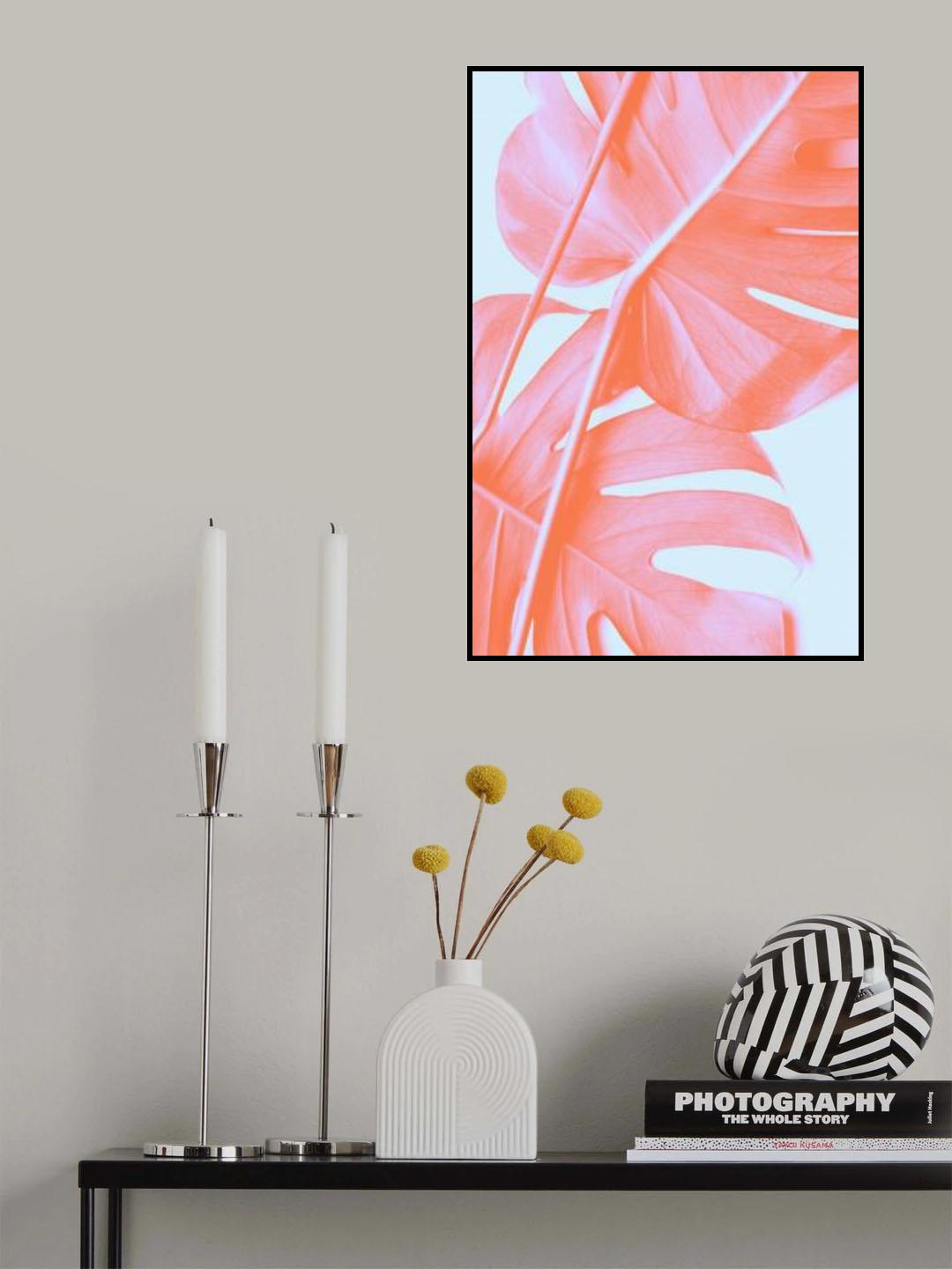 Monstera Orange 04 Poster och Canvastavla