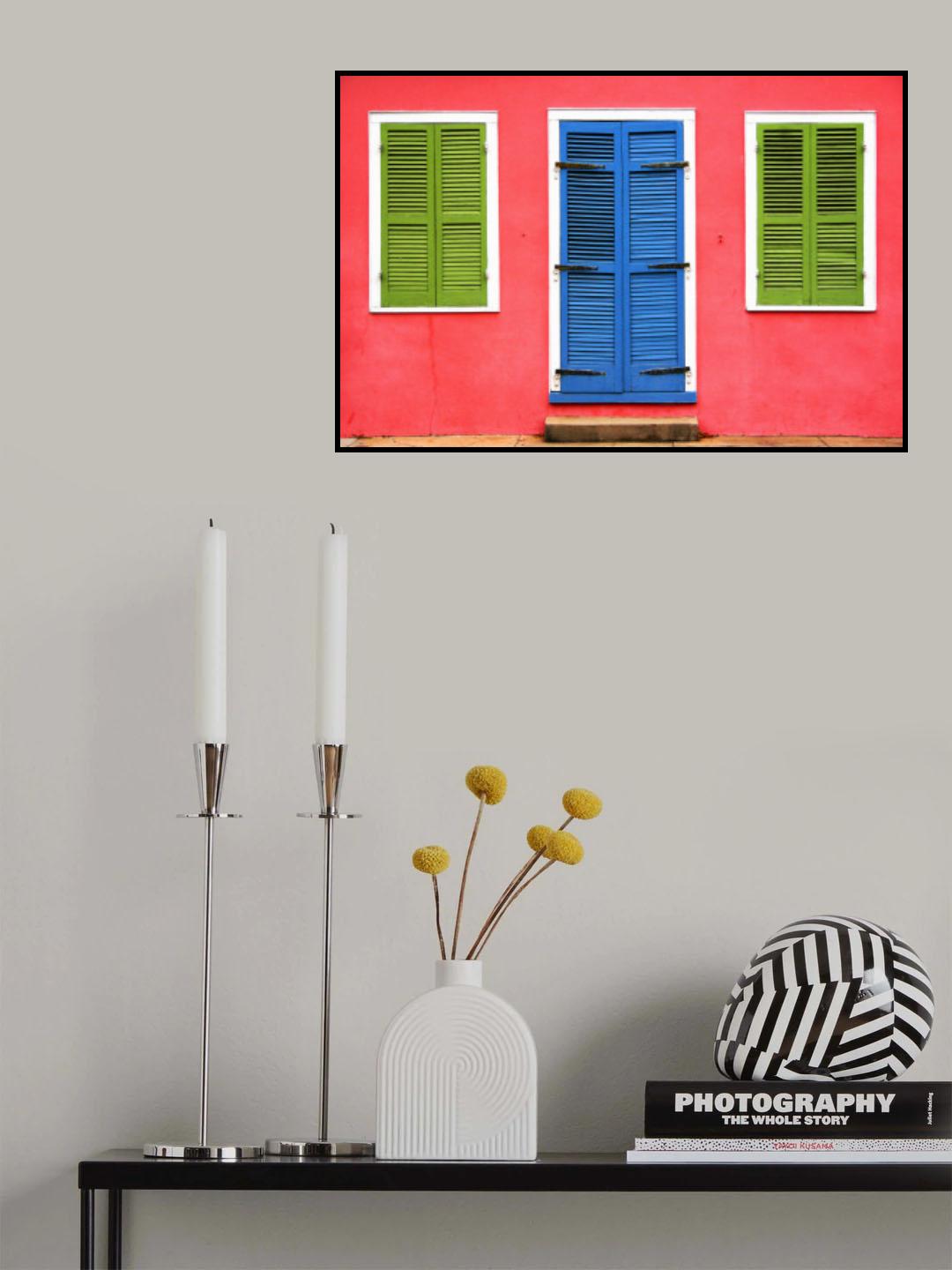 New Orleans Windows and Doors XV Poster och Canvastavla