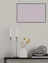 Purple Tiles Pattern Poster och Canvastavla