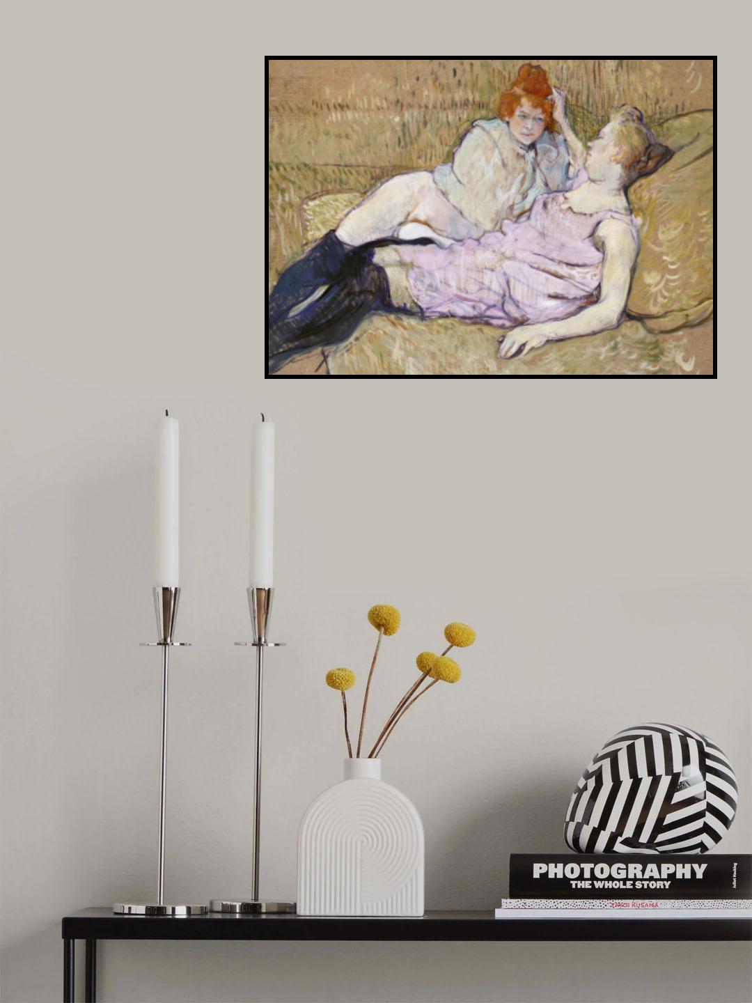 The Sofa (ca.1894–1896 Poster och Canvastavla