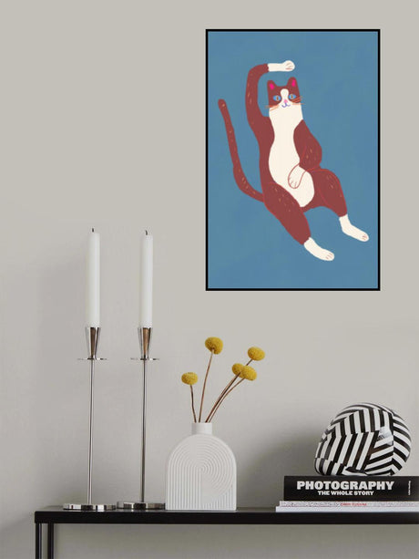 Brown and white cat 02 Poster och Canvastavla