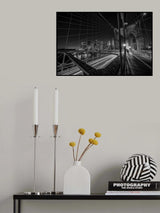 Brooklyn bridge lights Poster och Canvastavla