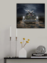 the flying car Poster och Canvastavla
