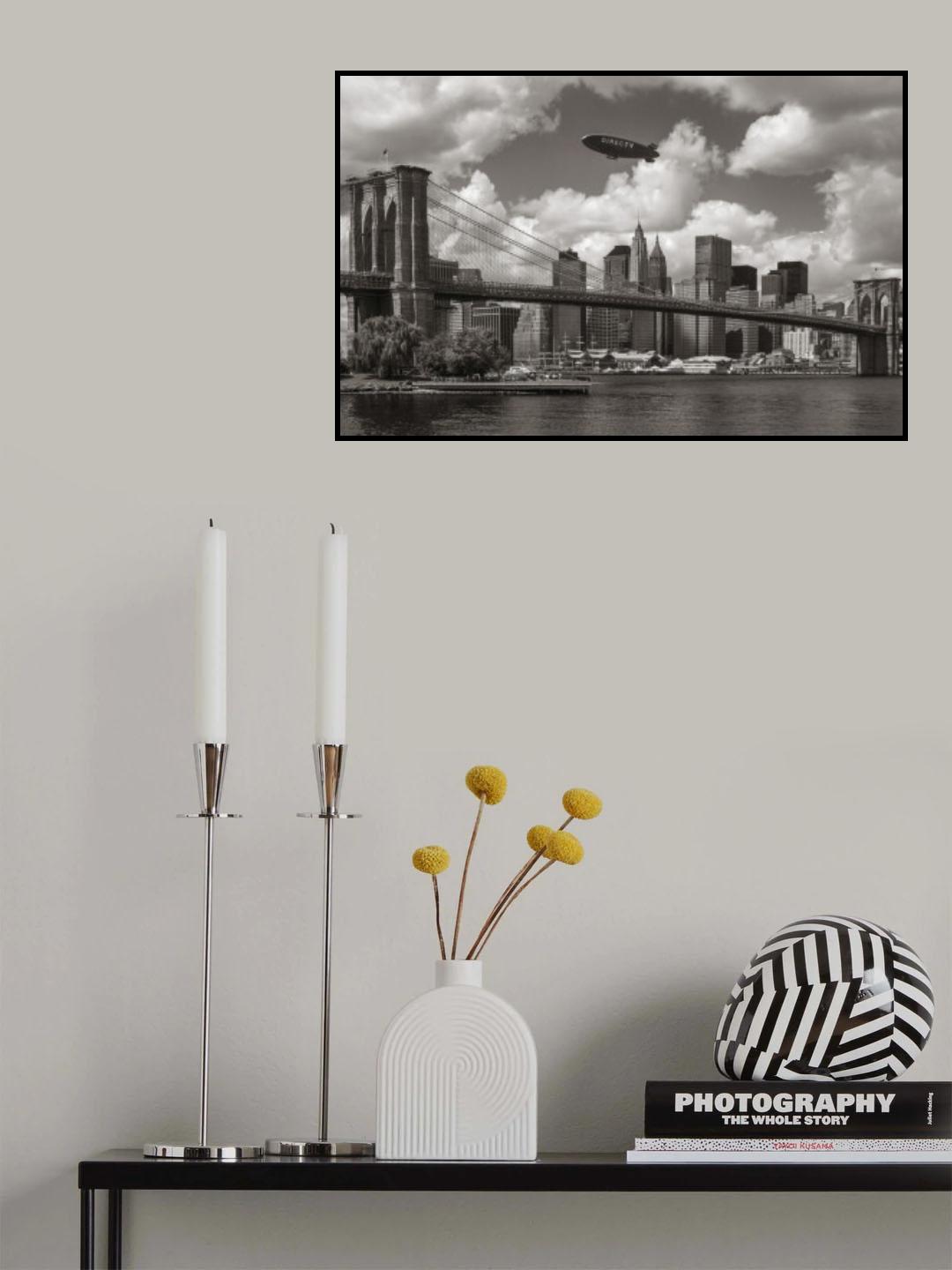 Brooklyn Bridge in 2008 Poster och Canvastavla