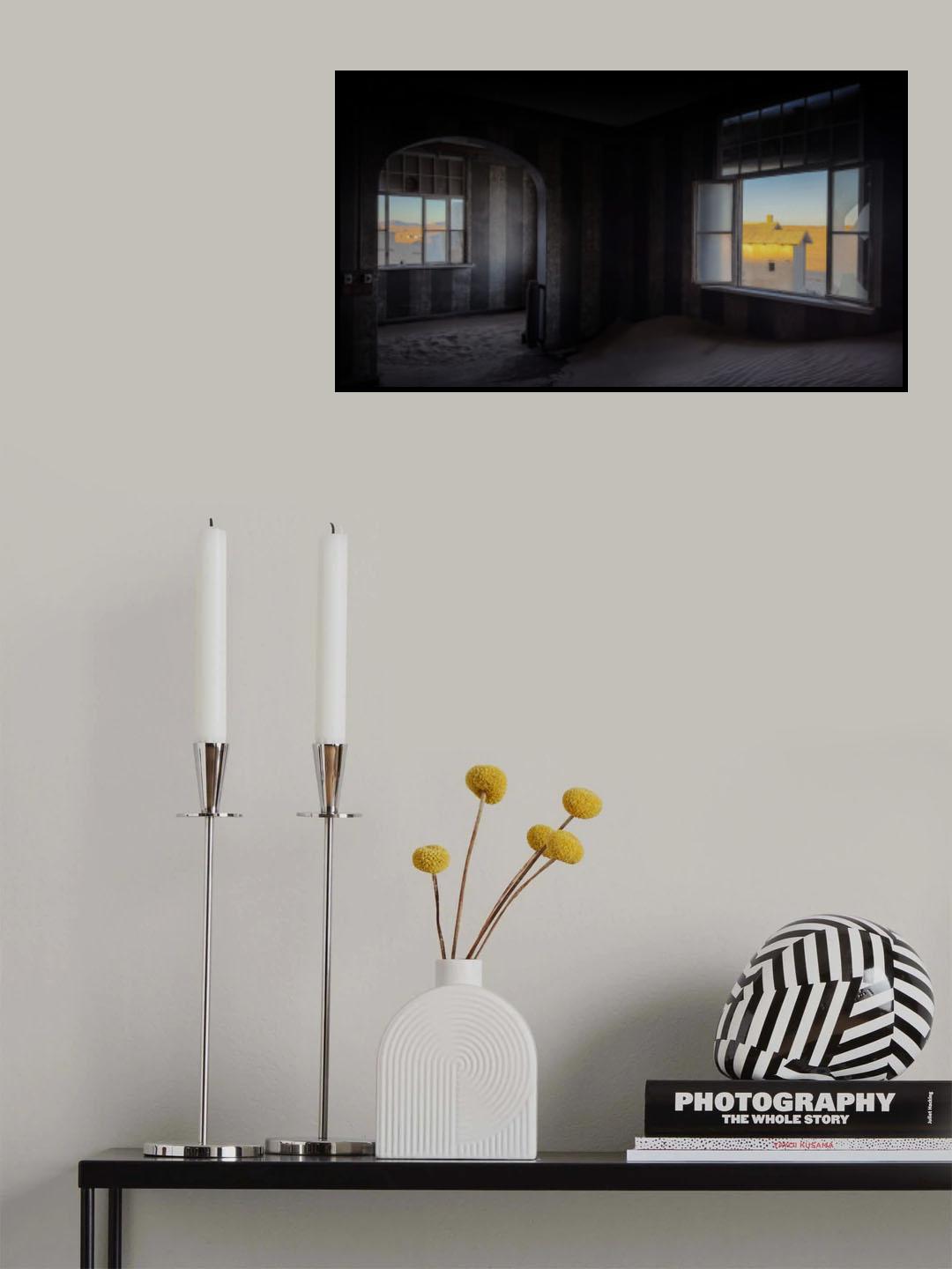 Ghost town in Kolmanshop of Namibia Poster och Canvastavla