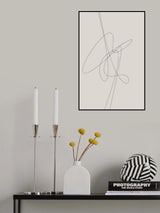 Brown Abstract Poster och Canvastavla